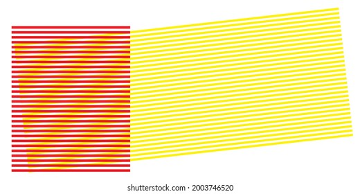 Creative minimalist contemporary art illustration, wall decoration, postcards, stickers, icons, brochure cover design. Playful composition of geometric shapes and lines. Traditional printing inspired.