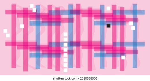 Creative minimalist contemporary art illustration, wall decoration, postcards, stickers, icons, brochure cover design. Playful composition of geometric shapes and lines. Traditional printing inspired.