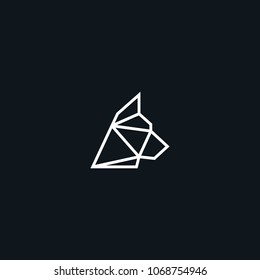 Creative minimalist dog line vector designs