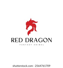 creative minimalist dragon logo design