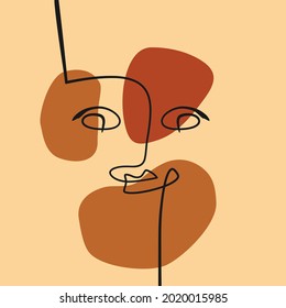 Ilustraciones minimalistas creativas para la decoración de paredes, postales o portadas de folletos. EPS10 de ilustración vectorial.