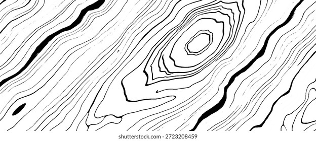 Diseño de contorno de onda fina minimalista creativo sin patrón