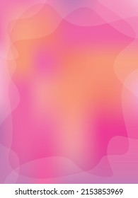 Creative minimalist gradient flow pink series plus translucent fluid poster vector background