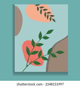 Dibujo a mano creativo minimalista Resumen de fondo artístico. Ilustraciones estéticas modernas. Estilo bohemio Colección de diseño artístico contemporáneo para la decoración de paredes, postales, carteles y folletos