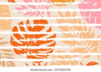 Creative minimalist hand draw Abstract art background. Modern aesthetic background.