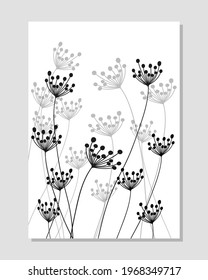 Creative minimalist hand drawn illustrations for wall decoration, postcard or brochure cover design. Hand draw vector design elements. Vector EPS10.