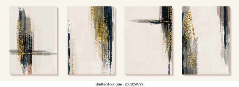 Pintado a mano con estilo minimalista con fondo artístico abstracto con pinceladas de pincel con colores de arte abstracto. Diseño para la decoración de paredes, postal, afiche o folleto, decoración doméstica