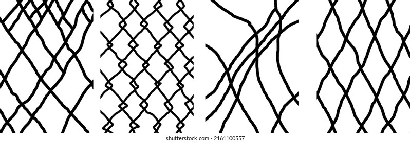 Creative minimalist hand painted abstract art grunge background with black line abstract art on white background