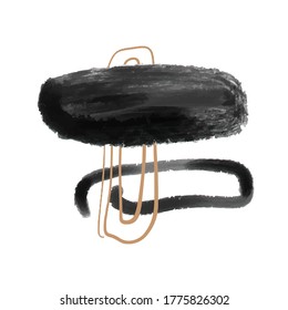 Creative minimalist hand painted illustration for wall decoration, postcard or brochure design. Vector EPS10.