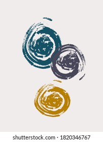 Creative minimalist hand painted illustration for wall decoration, postcard or brochure design. Vector EPS10