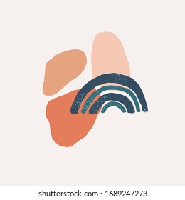 ilustraciones creativas minimalistas pintadas a mano para la decoración de paredes