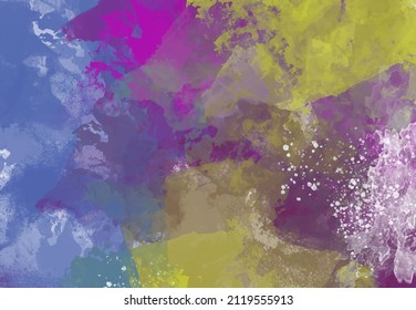 Creative minimalist hand painted illustrations for wall decoration, postcard or brochure cover design. Abstract vector illustration.