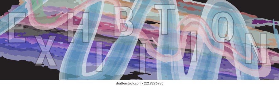 Creative Minimalist Hand Painted Illustrations for Wall Decoration, Postcard or Brochure Cover Design. Eps10 Vector