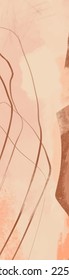 Creative minimalist hand painted illustrations for wall decoration, postcard or brochure design. Vector abstract illustration.