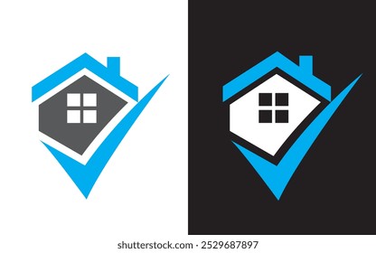 Plantilla creativa y minimalista del diseño del logotipo casero en el fondo blanco