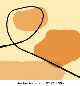 Creative minimalist illustrations for wall decoration, postcard or brochure cover design. Vector Illustration EPS10.