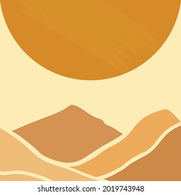 Creative minimalist illustrations for wall decoration, postcard or brochure cover design. Vector Illustration EPS10.