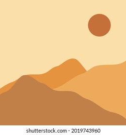 Creative minimalist illustrations for wall decoration, postcard or brochure cover design. Vector Illustration EPS10.