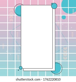 Fondo de borde geométrico irregular minimalista creativo.