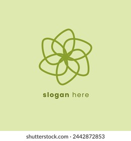 Creative and minimalist leaf logo icon design. Modern decoration template for sign, label, greeting, emblem, digital, print. nature concept