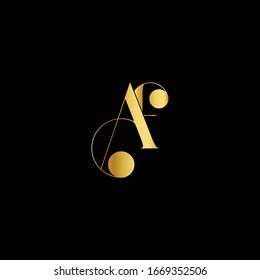 Creative and Minimalist Letter AF FA Logo Design Icon, Editable in Vector Format