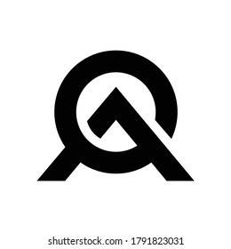 Logo für kreative minimalistische Buchstaben AO