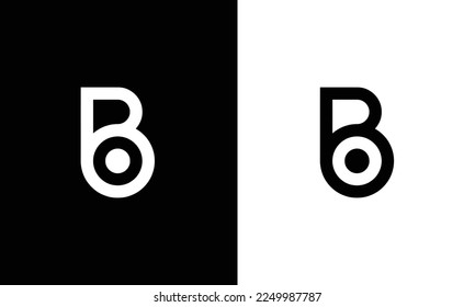 Diseño de logotipo de letras B creativas y minimalistas