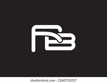 Letra creativa y minimalista Diseño del logotipo BP PB