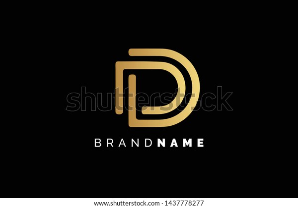 Creative Minimalist Letter D Dd Logo Stock Vector (Royalty Free) 1437778277