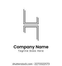 Creative and Minimalist Letter H Monogram modern Logo design template
