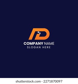 Creative and Minimalist Letter Logo Design Icon, Editable in Vector Format in Black and White Color