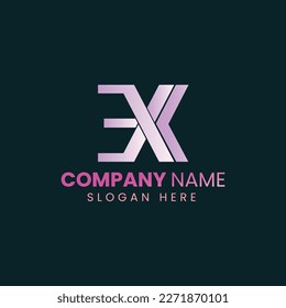 Creative and Minimalist Letter Logo Design Icon, Editable in Vector Format in Black and White Color