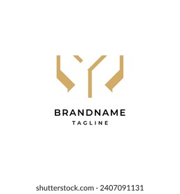 Plantilla de diseño de logotipo M para letras creativas y minimalistas
