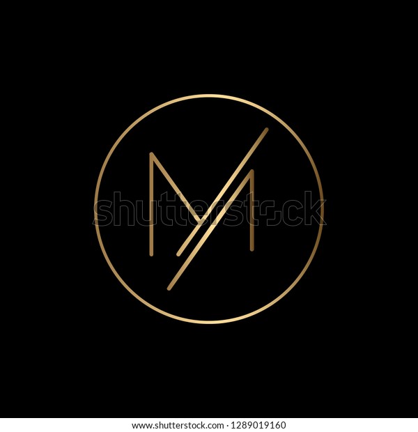 Creative and Minimalist Letter
M Logo Design Icon, Editable in Vector Format in Black and White
Color 