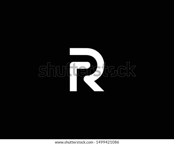 Creative and Minimalist\
Letter RR R Logo Design Icon |Editable in Vector Format in Black\
and White Color
