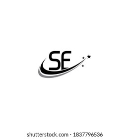 creative minimalist letter SE initials logo