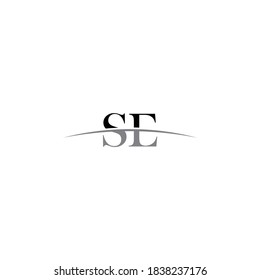 creative minimalist letter SE initials logo