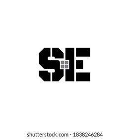 creative minimalist letter SE initials logo