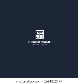 Creative and Minimalist Letter ST TS Logo Design Icon.