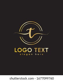 Creative and Minimalist Letter T Logo Design Icon, Editable in Vector Format in Black and White Color