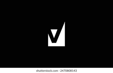 Creative and Minimalist Letter V Logo Design Icon