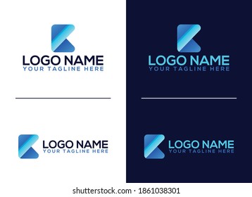 Creative minimalist logo for a company vector