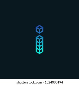Creative and Minimalist Logo Design Icons with the letter I, Can be Edited in Vector Format, - Vector