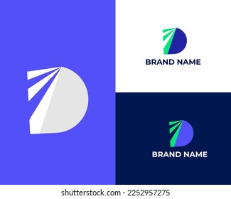 Creative and Minimalist Logo Design of Letter DE