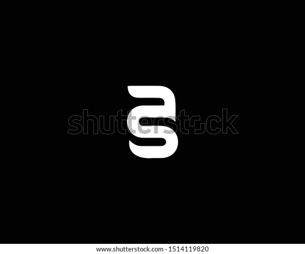 Creative Minimalist Logo Design Letter Sa Stock Vector Royalty Free