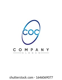 Creative and Minimalist Logo Letter Combinations C, O and C. 3 Letter Combinations