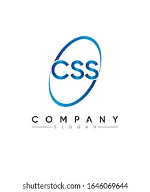 Letra con logotipo creativo y minimalista Combinaciones C, S y S. Combinaciones de 3 letras