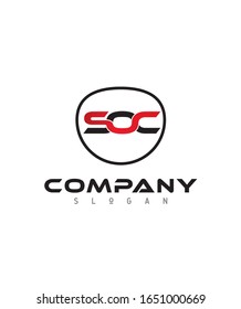 Letra con logotipo creativo y minimalista Combinaciones S, O y S. Combinaciones de 3 letras