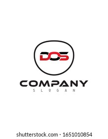 Creative and Minimalist Logo Letter Combinations D, O and S. 3 Letter Combinations