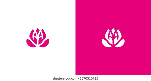 Creative and Minimalist Logo protea flower